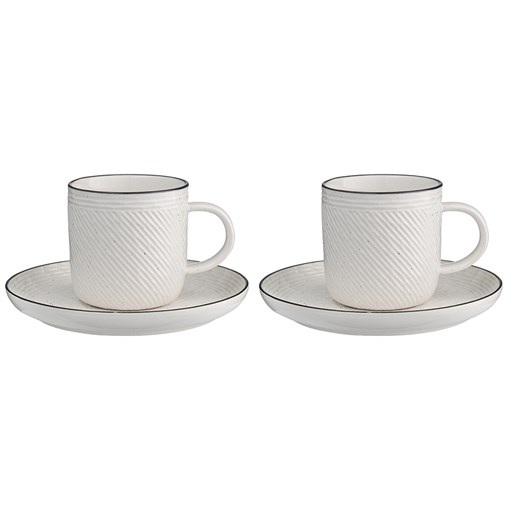 Набор чайных пар contour, 250 мл, 2 шт. - фото 367580