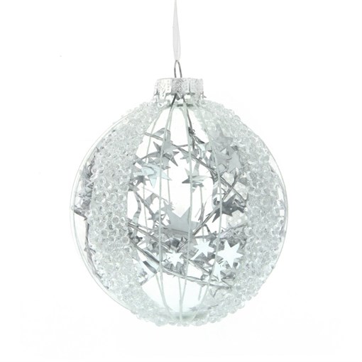 Украшение новогоднее Шар "Планета звезд", D 8 см, L8 W8 H8 см - фото 370553