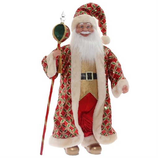 Дед Мороз (с музыкой и функцией движения), L40 W13 H95 см - фото 371703