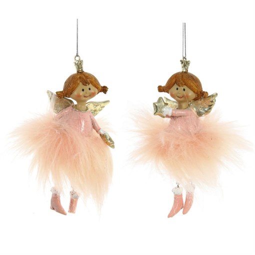 Украшение новогоднее "Ангелочек", L5 W3 H11 см, 2в. - фото 371840