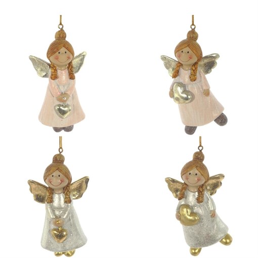 Украшение новогоднее "Ангелочек" L5 W2 H9 см, 2 в. - фото 372504