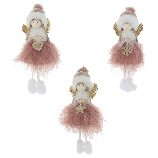 Изделие декоративное подвесное "Ангел", 3 в., L9 W6 H20 см, 3в. - фото 374173