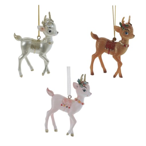 Изделие декоративное подвесное "Олень", L6 W3 H8 см, 3в. - фото 376950