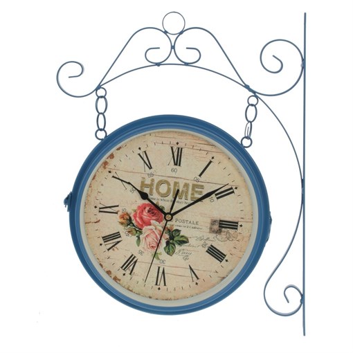 Часы настенные декоративные двусторонние, L34 W9 H44 см, (2xАА не прилаг.) - фото 380064