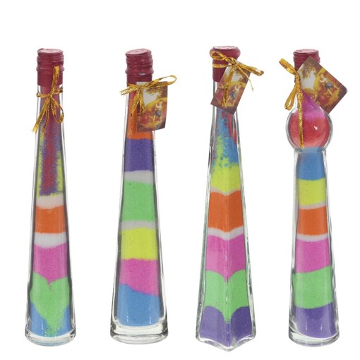 Бутылка декоративная, L5 W5 H32 см, 4в. - фото 381544