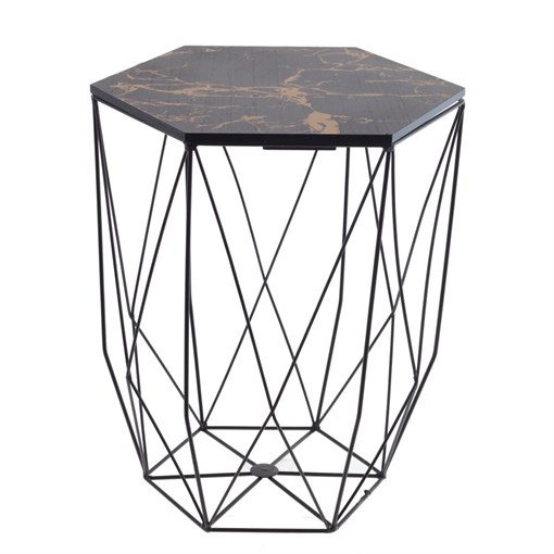 Столик-корзина декоративный, L35 W35 H42 см - фото 382127