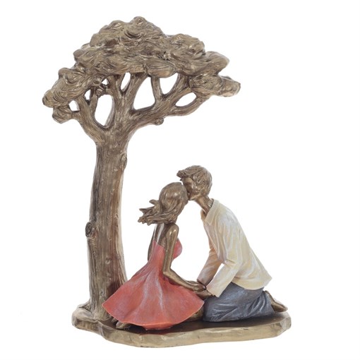 Фигурка декоративная "Влюбленная пара", L25 W13 H32 см - фото 383816