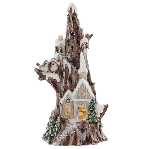 Фигурка декоративная "Домик" (подсветка, 3xAAA),  L41 W31 H74,5 см - фото 387037