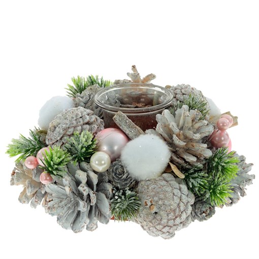 Подсвечник, L19 W19 H9 см - фото 387124