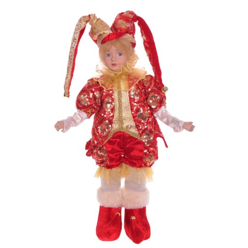 Игрушка набивная "Клоун" (музыкальный) , с колпаком L20 W13 H46 см, без колпака H43 см - фото 389874