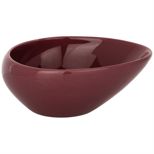 Салатник "Fusion" 18*15,5*7,5 см , брусничный - фото 391556