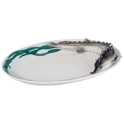 Блюдо овальное "Осётр" 28*20 см - фото 392118