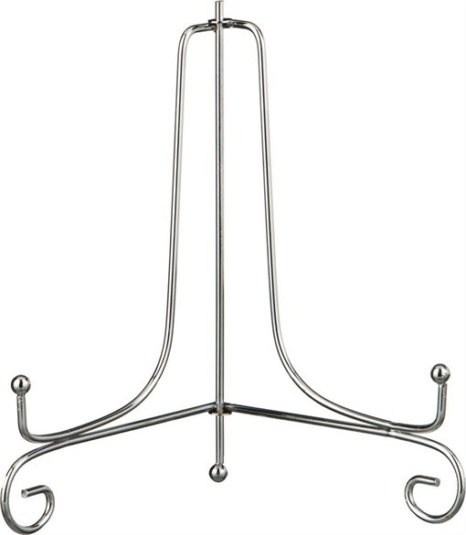 Комплект подставок для тарелок из 5 шт 25*15 см H=22 см цвет - серебро - фото 392177