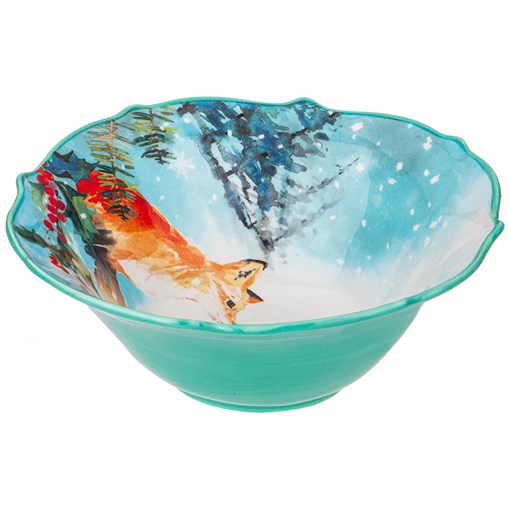 Салатник сервировочный lefard "Лесная сказка" лиса 19*7 см 600 мл - фото 393945