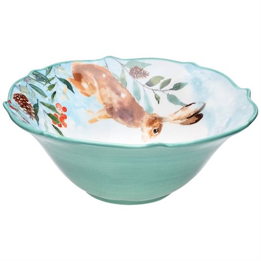 Салатник сервировочный lefard "Лесная сказка" заяц 19*7 см 600 мл - фото 393946