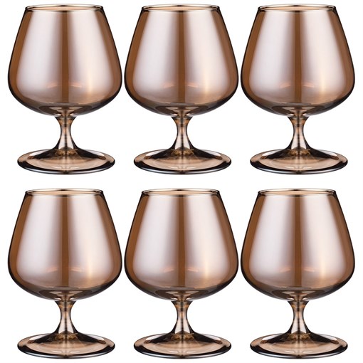 Набор бокалов для бренди из 6 шт "Горький шоколад" 410 мл - фото 397111