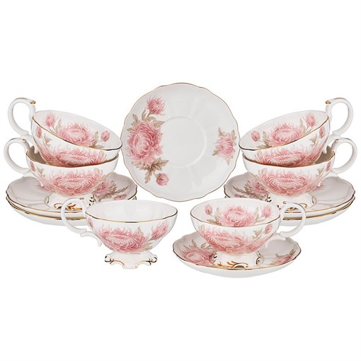 Чайный набор lefard "Астра" на 6 персон 12 пр. 250 мл - фото 397383