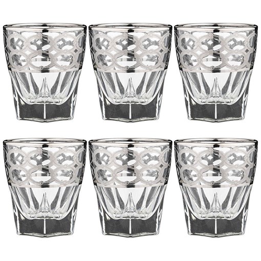 Набор стопок 6 штук 60 мл "Athene platino" - фото 397408