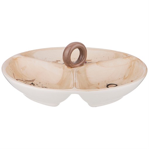 Менажница 3-х секционная "Парижские коты" 22*22*7,5 см - фото 397473