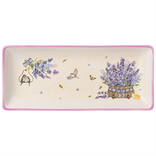 Блюдо "Прованс лаванда" 28*12 см H=3 см - фото 397506