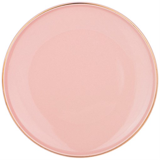 Тарелка закусочная bronco "Solo" 20,5 см пудровая - фото 397861