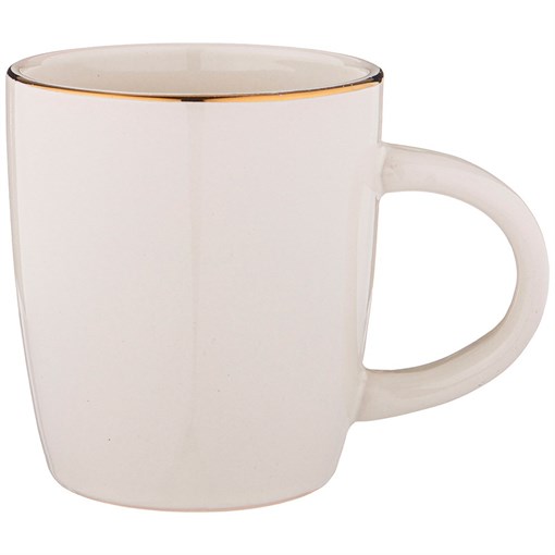 Кружка bronco "Solo" 350 мл бежевая - фото 397877