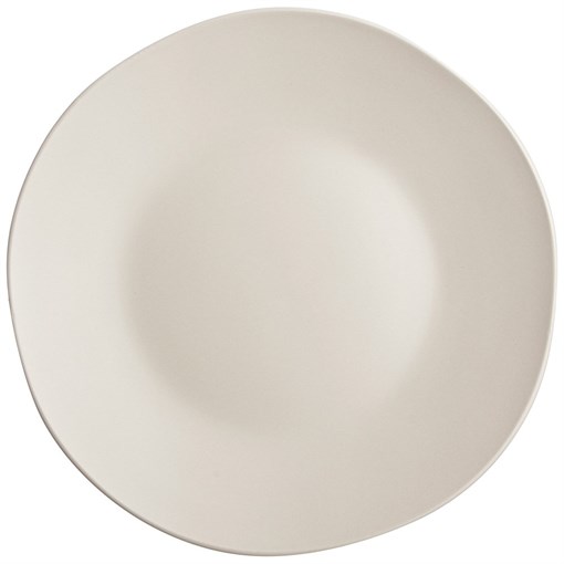 Тарелка закусочная bronco "Shadow" 20,5 см бежевая - фото 399850