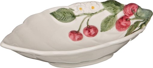 Блюдо "Вишни" 25*16 см H=6 см - фото 399885