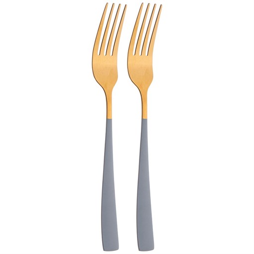 Набор вилок столовых, 2 шт без упак. L= 20.5 см мал. уп. = 12 шт - фото 401299