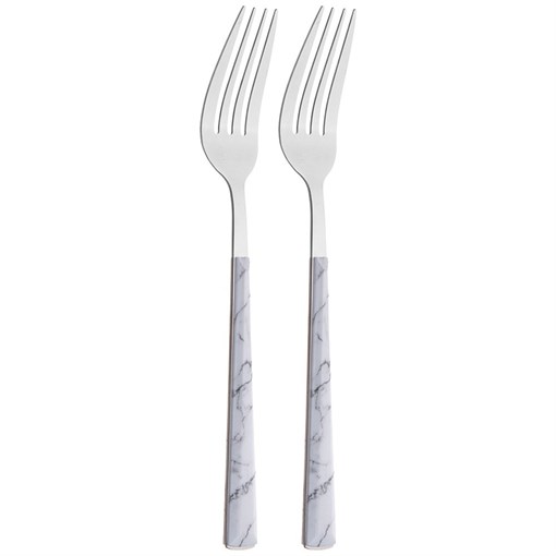 Набор вилок столовых, 2 шт без упак. L= 21 см мал. уп. = 12 шт - фото 401311