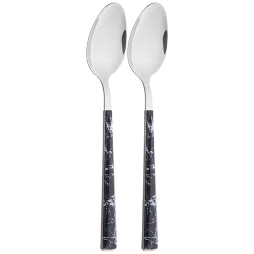 Набор ложек столовых, 2 шт без упак. L= 20 см мал. уп. = 12 шт - фото 401315