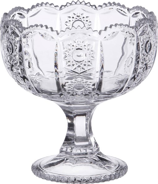 Конфетница на ножке "Muza crystal" D=12,5 см H=13 см - фото 401742