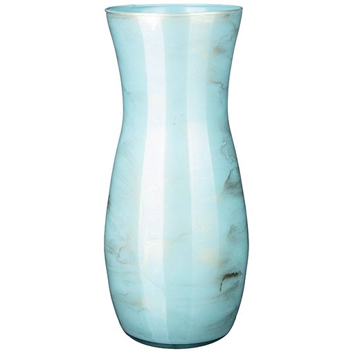 Ваза claudia "Golden marble blue" H=37 см - фото 401850