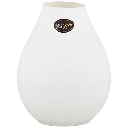 Ваза "Eva satin white" H=19 см - фото 401913