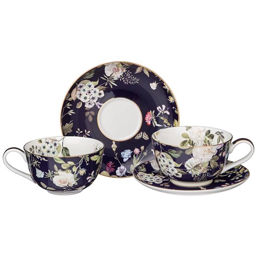 Чайный набор lefard "Кобальт" на 2 пер. 4 пр. 300 мл - фото 402100