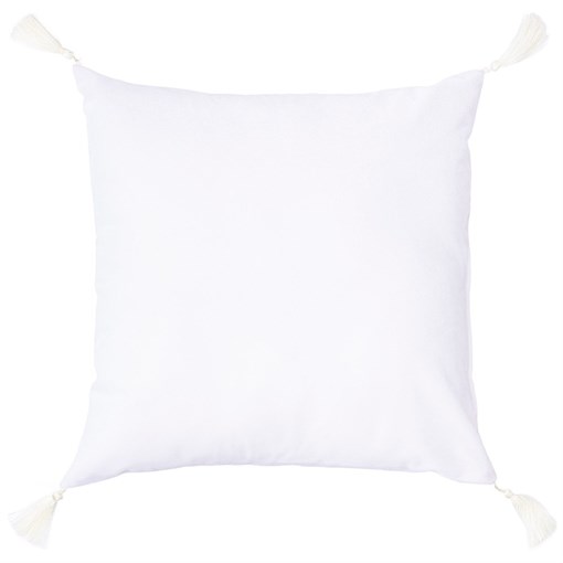Подушка декоративная 35х35 см  "Мини" ,велюр,белый,100% пэ - фото 402147