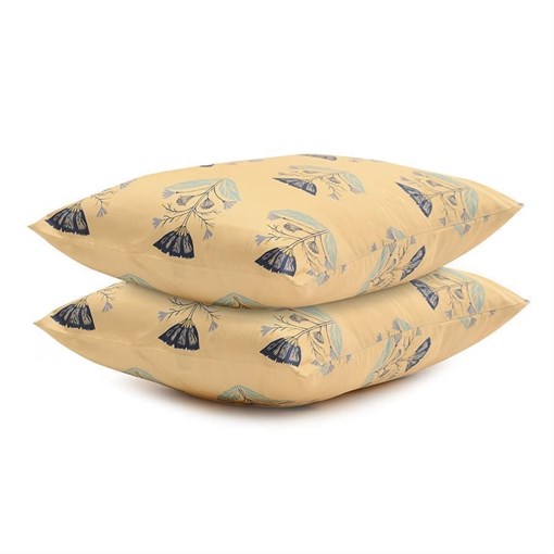 Набор из двух наволочек из сатина с принтом "Летний цветок" из коллекции russian north, 50х70 см - фото 402199