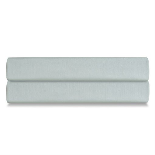 Простыня на резинке из сатина мятного цвета из коллекции Wild, 160х200х30 см - фото 402224