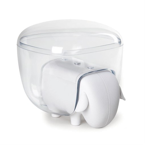 Держатель для ватных дисков Sheep, белый с прозрачной крышкой - фото 402311