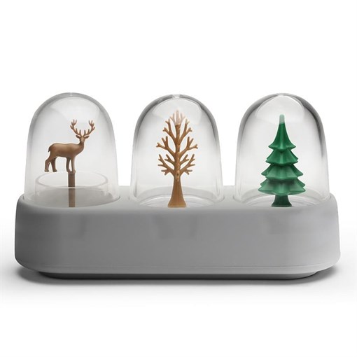 Набор емкостей для соли, перца, зубочисток с подставкой Forest Ecology - фото 403038