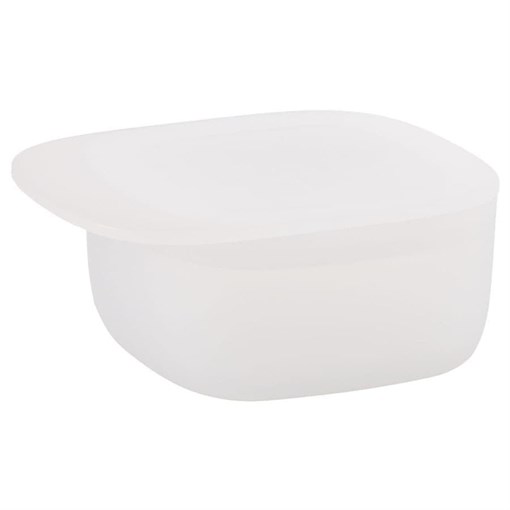 Контейнер для хранения с плоской крышкой, 300 мл, белый - фото 403069