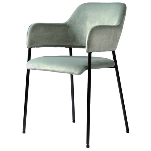 Стул Wendy, велюр, серо-зеленый - фото 403744