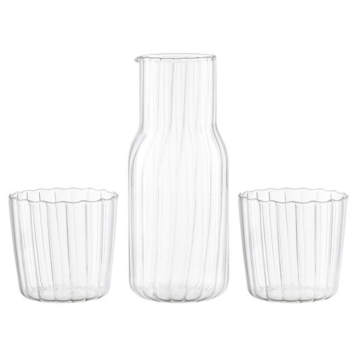 Графин для воды с двумя стаканами, 600 мл - фото 404636