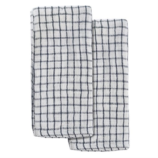 Набор из двух муслиновых полотенец с графичным дизайном из коллекции Essential, 50х70 см - фото 405110