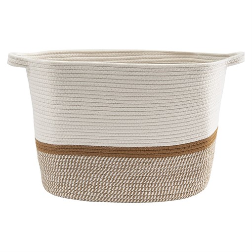 Корзина для хранения Kerit, 36х33х60 см, белая/бежевая - фото 406750