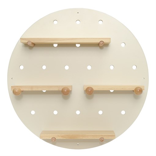 Полка настенная круглая Shely, D50 см, белая - фото 407304