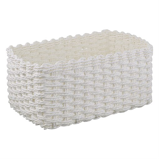 Корзина для хранения Hagen, 30х20х13 см, белая - фото 407389