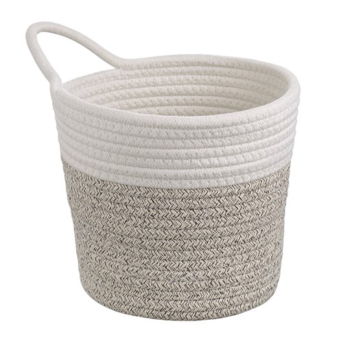 Кашпо Gerd, D20х19 см, белое/светло-бежевое - фото 407472