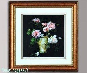 Панно 3D "Ваза с цветами", 49х49 см - фото 44692