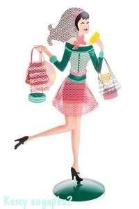 Держатель для бижутерии "Девушка", металл, 40 см - фото 46767